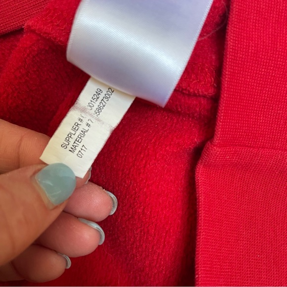 Polo Ralph Lauren Big Pony #3 Patch Edition Red Embroidered Hoodie Sweatshirt L - Picture 11 of 12